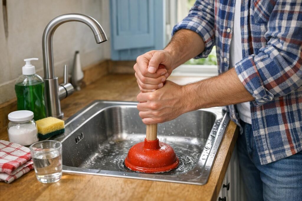 apprenez comment déboucher un évier rapidement et efficacement grâce à nos astuces simples et pratiques pour un nettoyage sans tracas.